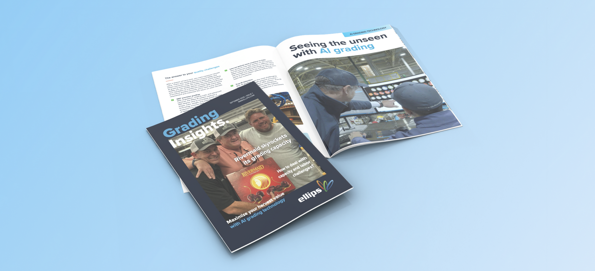 Big news for growers and packers: the very first Ellips Grading Insights Magazine is here!
