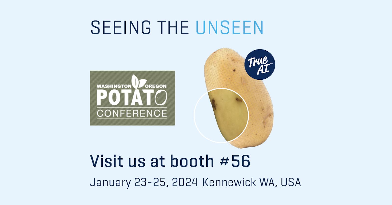 Discover powerful defect detection with AI at Washington-Oregon Potato Conference